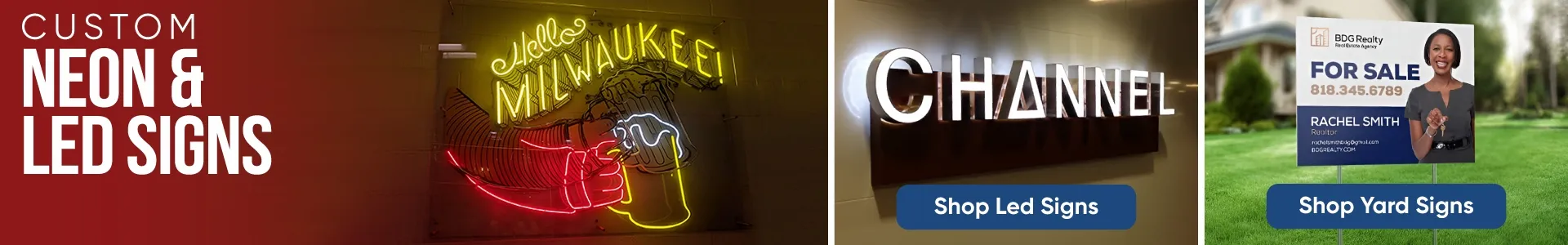 CustomHatsNow.Com Signs