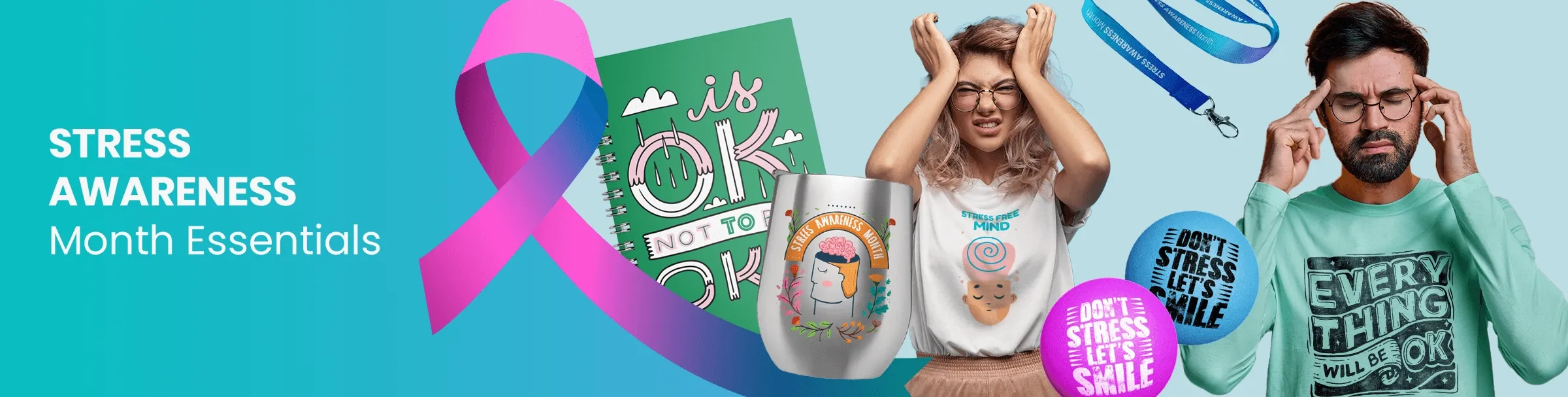 CustomHatsNow.Com Stress Awareness Month