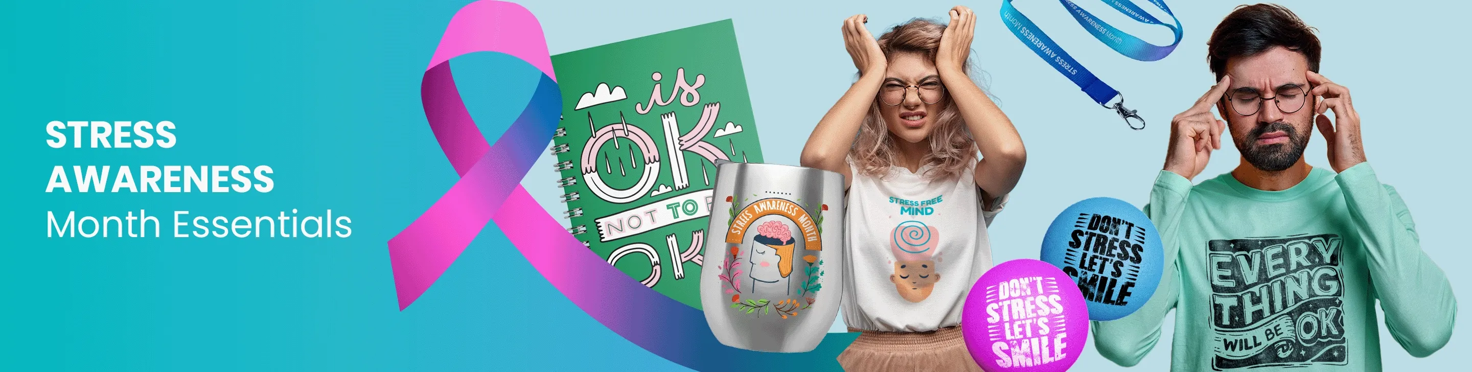 CustomHatsNow.Com Stress Awareness Month