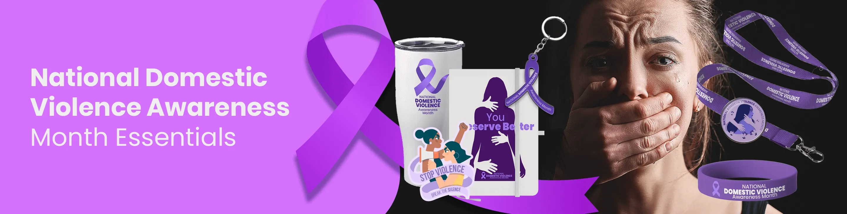 CustomHatsNow.Com National Domestic Violence Awareness Month