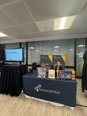 Had a 6ft table at a tech conference in Boston recently We always make sure to have our branded tablecloths