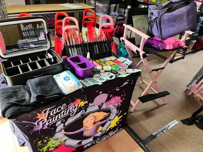 Face painting set up - thanks so much D