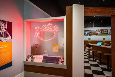 Artwork Neon Sign - We used Neon Signs Now to reproduce a restaurant sign for a temporary exhibit in a history museumVirginia Museum of History  CultureWe the People The World in Our CommonwealthThe Village Restaurant Richmond Virginia in the 1970s