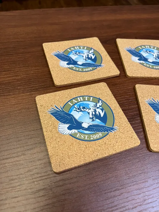 CustomHatsNow.Com - Cork Coasters