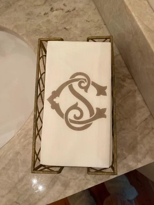 CustomHatsNow.Com - Custom Linen Guest Towel Napkin