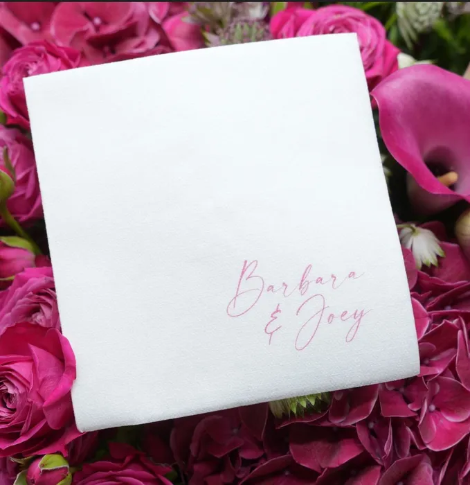 CustomHatsNow.Com - Custom Linen Beverage Napkin