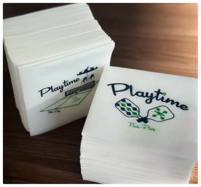 CustomHatsNow.Com - Custom Linen Beverage Napkin