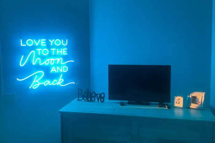 CustomHatsNow.Com - I Love You To The Moon And Back Neon Sign
