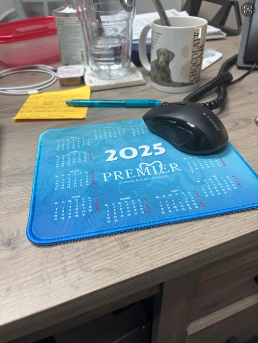 CustomHatsNow.Com - Light Blue Calendar Mouse Pad
