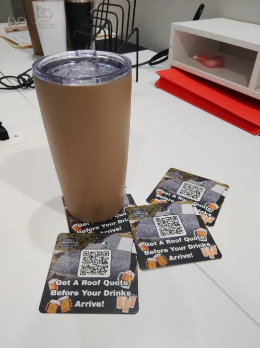 CustomHatsNow.Com - Pulpboard Coasters