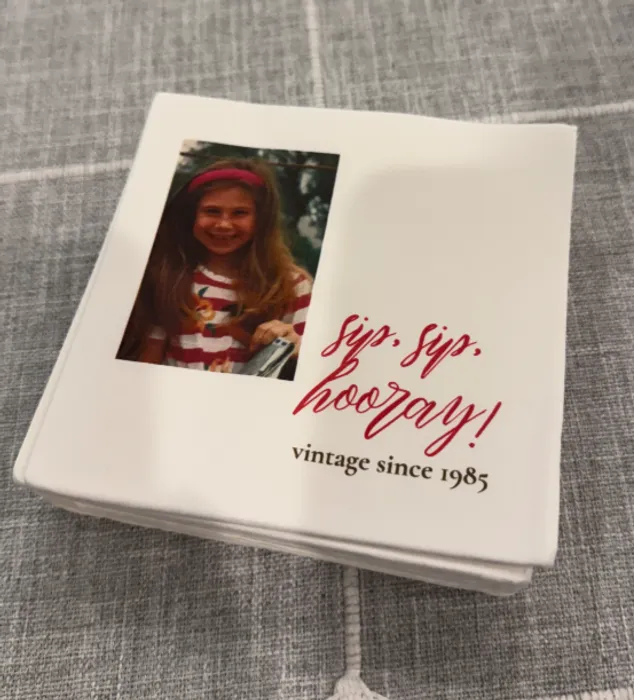 CustomHatsNow.Com - Custom Beverage Napkin