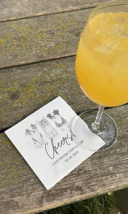 CustomHatsNow.Com - Custom Beverage Napkin