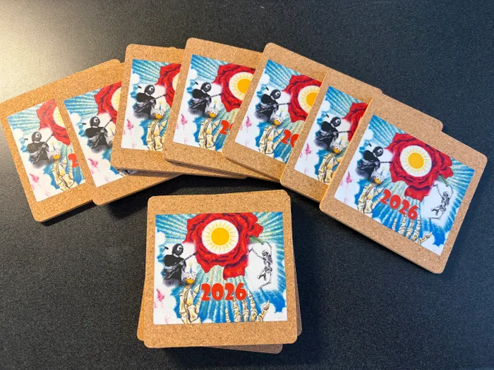CustomHatsNow.Com - Cork Coasters