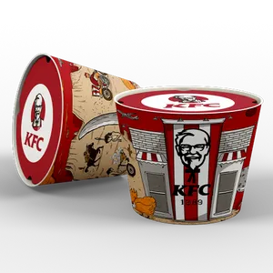 Paper Food Bucket - Custom Hats Now