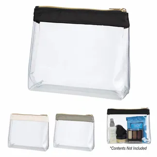 Advertising Sadie Satin Clear Cosmetic Bags - Tote Bags Now