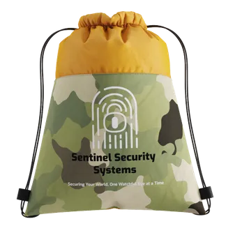 Camo Drawstring Bag - Tote Bags Now