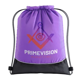 Two-tone Drawstring Bag - Tote Bags Now