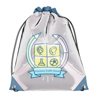 Custom Reflective Drawstring Bag - Tote Bags Now