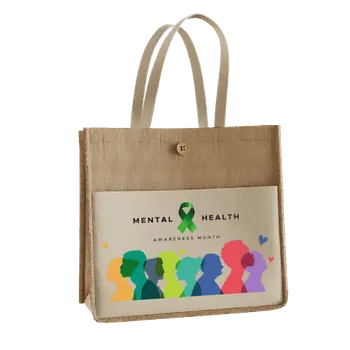 Jute Tote Bags - Custom Hats Now