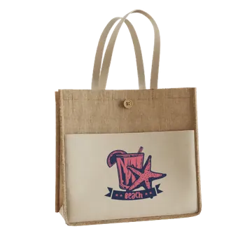 Jute Tote Bags - Custom Hats Now