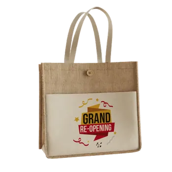 Jute Tote Bags - Custom Hats Now