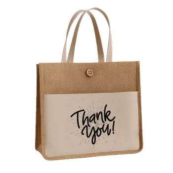 Jute Tote Bags - Custom Hats Now