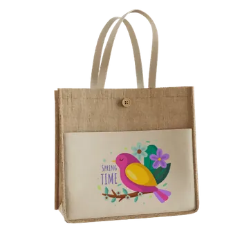 Jute Tote Bags - Custom Hats Now