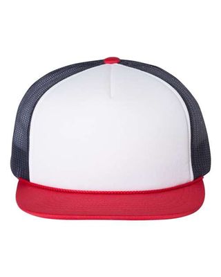 White/ Navy-Red White/ Navy-Red - Custom Hats Now