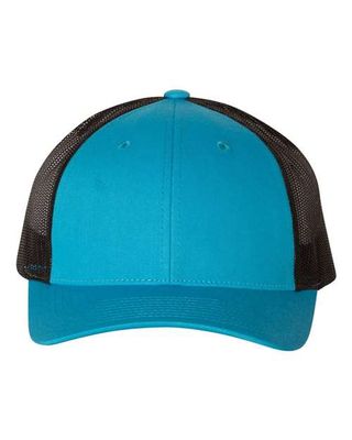 Cyan/ Black Cyan/ Black - Custom Hats Now