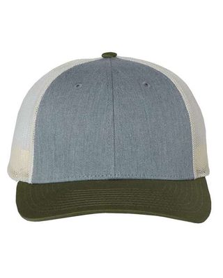 Heather gray/ Birch/ Army Heather gray/ Birch/ Army - Custom Hats Now