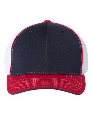 Navy/ White/ Red Tri Navy/ White/ Red Tri - Custom Hats Now