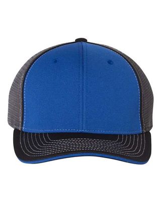 Royal/ Charcoal/ Black Tri Royal/ Charcoal/ Black Tri - Custom Hats Now