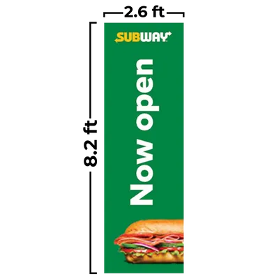 2.6 ft x 8.2 ft - Custom Hats Now