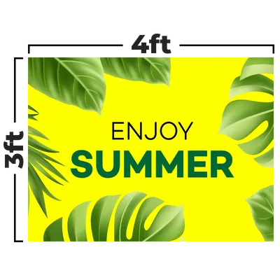 4 x 3 ft - Custom Hats Now