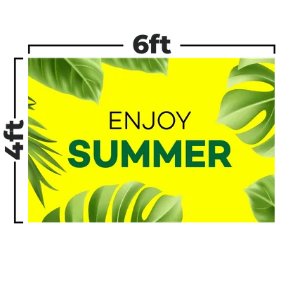 6 x 4 ft - Custom Hats Now