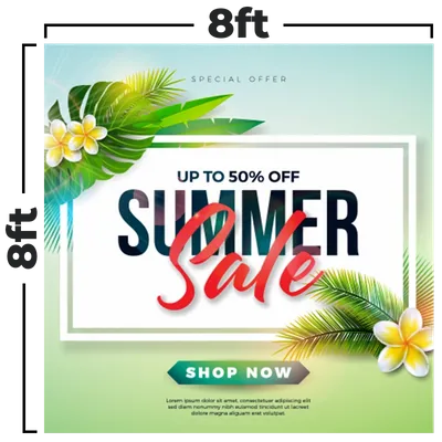 8 x 8 ft - Custom Hats Now