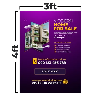 3 x 4 ft - Custom Hats Now