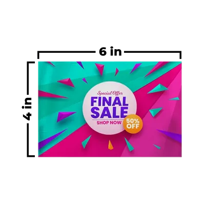 6 x 4 in 6 x 4 in - Custom Hats Now