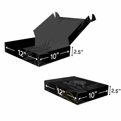 12 in x 10 in x 2.5 in 12 in x 10 in x 2.5 in