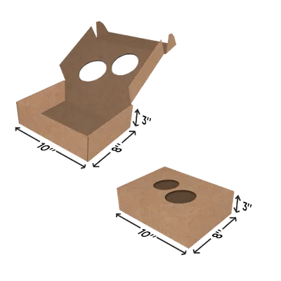 10 in x 8 in x 3 in 10 in x 8 in x 3 in