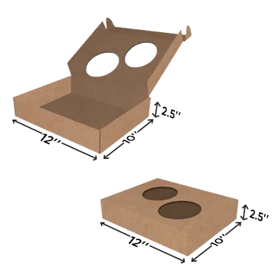 12 in x 10 in x 2.5 in 12 in x 10 in x 2.5 in