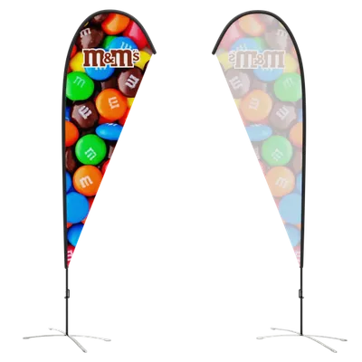 The flag is only printed on one side. The rear section will be a plain white space.