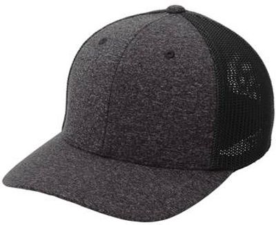 Black/ Dark Charcoal Heather Black/ Dark Charcoal Heather - Custom Hats Now