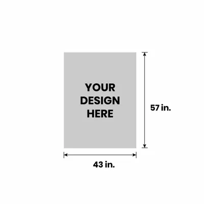 43in x 57in - Custom Hats Now