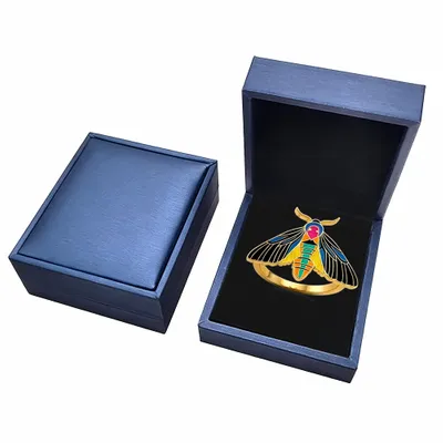 Blue PU Box - Custom Hats Now