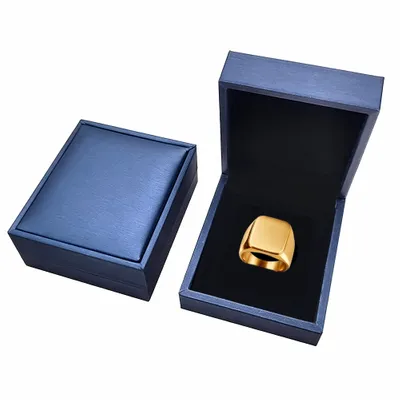 Blue PU Box - Custom Hats Now