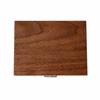 Walnut with Silver Frame - Custom Hats Now
