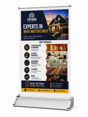 Table Roll Up Banner Stand
