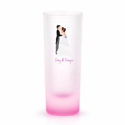 Radiant Base Frosted Tall Shot Glass - Tote Bags Now