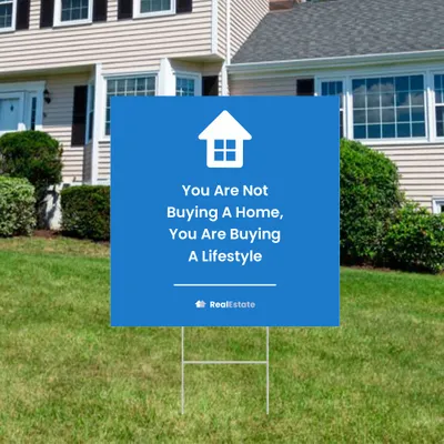 Custom Real Estate Promotional Yard Sign